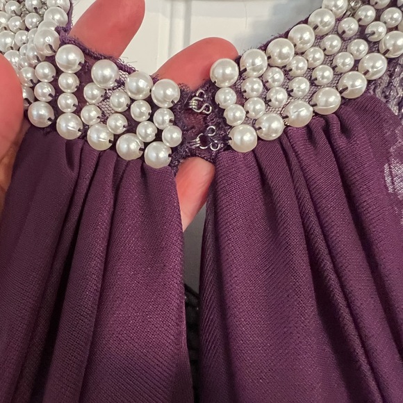 Purple cocktail dress - Picture 2 of 3